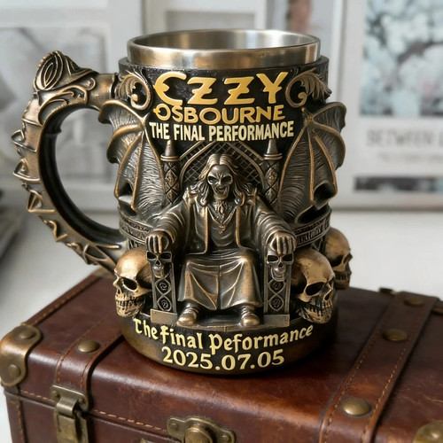 Halloween skull mug ozzy - halloween, 3d