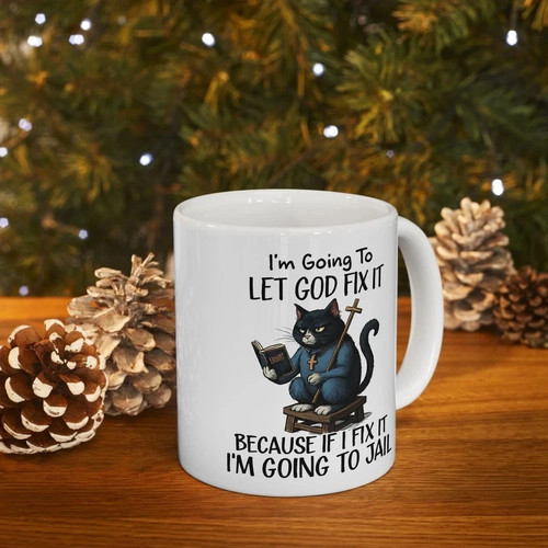 Funny cat mug let - fix, it